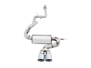 Ford Focus ST Performance Exhaust - AWE Tuning - Cat-Back Touring, Resonated, AWE 180 Technology® - Chrome Silver - `12-`27